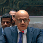 The meeting is expected to take place on Thursday, with Bahrain’s Foreign Minister Abdullatif Bin Rashid Al-Zayani (pictured) arriving in New York on Wednesday to participate in the session. Screenshot UNTV