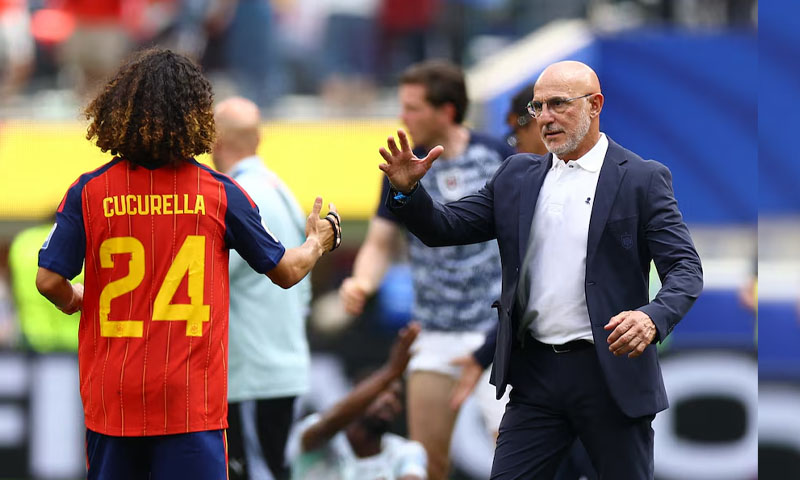 Cucurella honours FIFA World Cup promise with tattoo of Spain coach de la Fuente