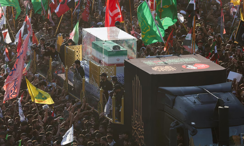 Thousands join late Khamenei’s funeral procession in Najaf