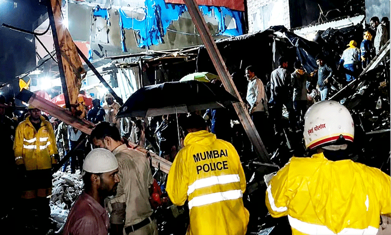 Six dead as heavy rains trigger building collapse, disrupt travel in Mumbai