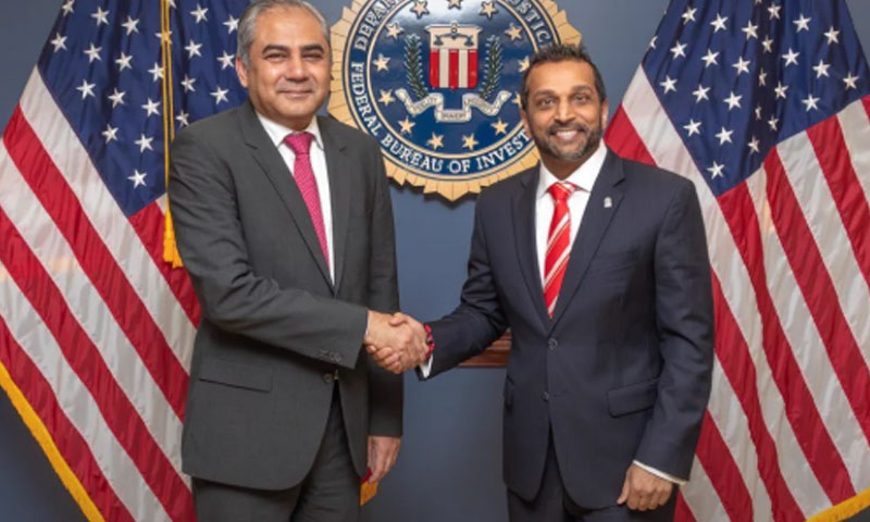 Naqvi meets FBI director to strengthen cooperation on counterterrorism