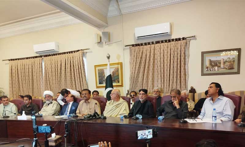 The Tehreek Tahafuz-i-Ayeen Pakistan is a multi-party opposition alliance led by Mahmood Khan Achakzai