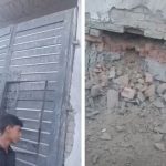Blast damages boundary wall of girls' school in Bannu