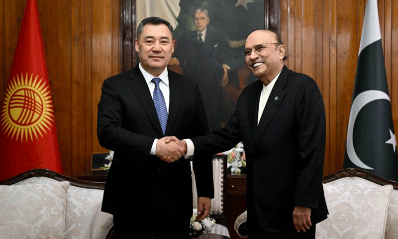 President Zardari and President Japarov pledged to work together in combating terrorism and extremism to promote regional peace and stability.