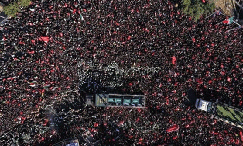 Khamenei laid to rest amid anti-US chants