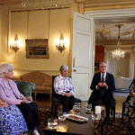 Britain's Prime Minister Keir Starmer attends a meeting with campaigners to discuss historical forced adoption, at Downing Street, in London,