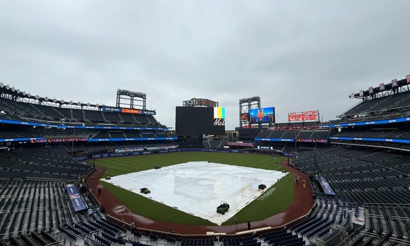 Braves game postponed due to rain; split doubleheader scheduled for Wednesday