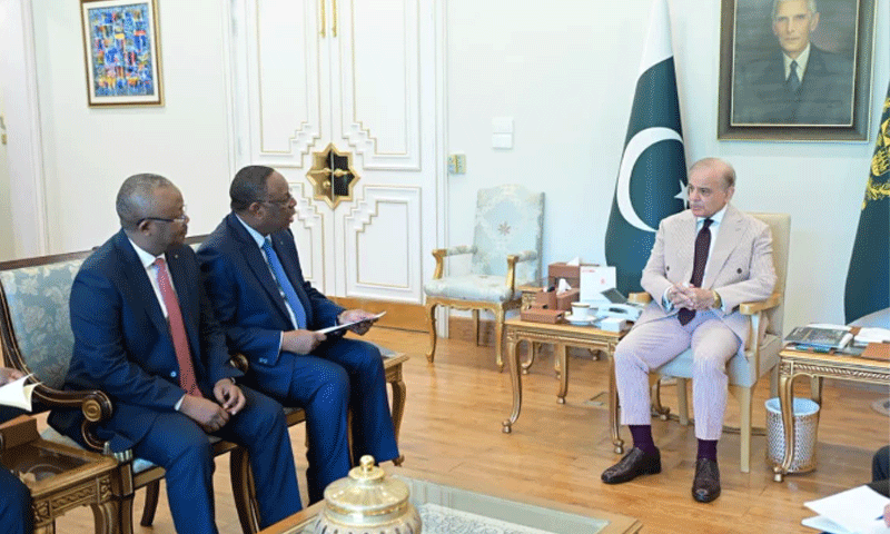 UN Secretary-General candidate Macky Sall meets Prime Minister Shehbaz Sharif