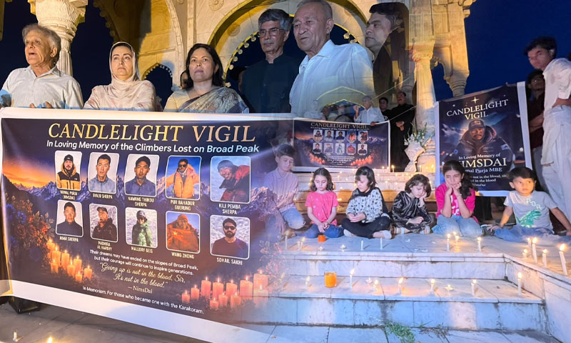 Broad Peak tragedy: Islamabad vigil pays tribute to fallen mountaineers