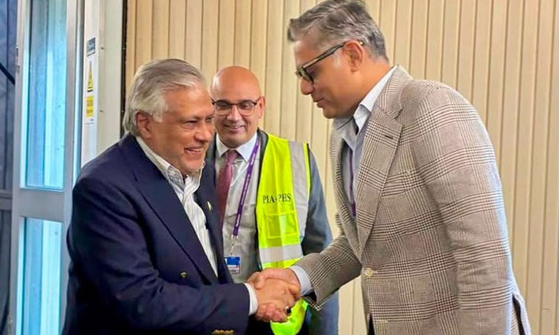 Ishaq Dar arrives in London for five-day official UK visit