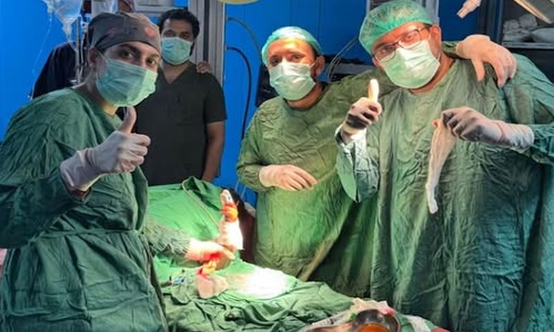 Rawalpindi doctors successfully reattach severed hand of five-year-old boy