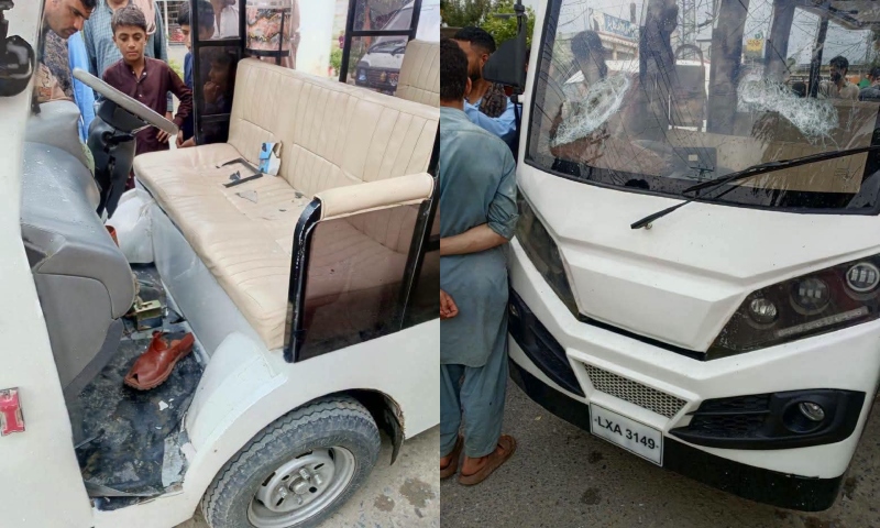 Six booked for assaulting driver, vandalising low-cost shuttle in Mansehra