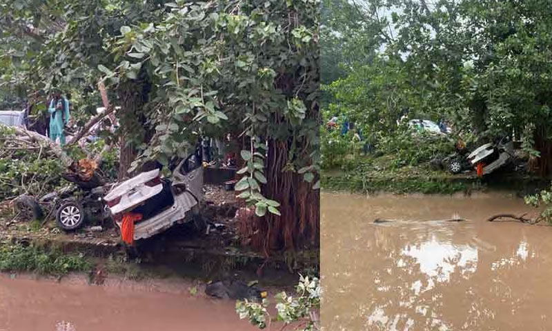 Five killed as speeding car crashes into tree on Lahore’s Canal Road