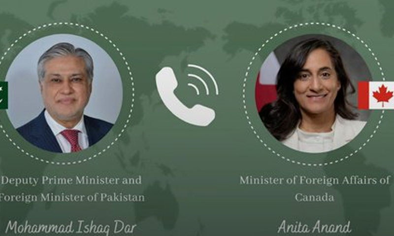 Ishaq Dar, Anita Anand discuss Pakistan-Saudi Arabia-Turkey defence agreement