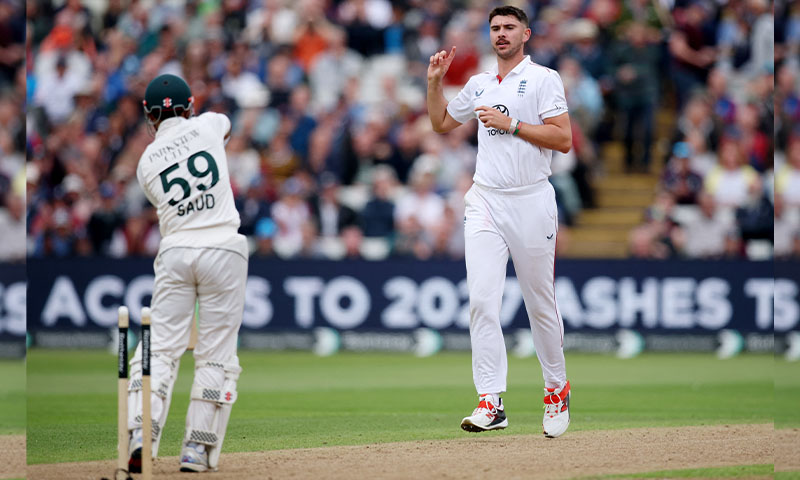 Tongue’s four wickets helps side bowl Pakistan out for 133 in third Test, Saud scores 43