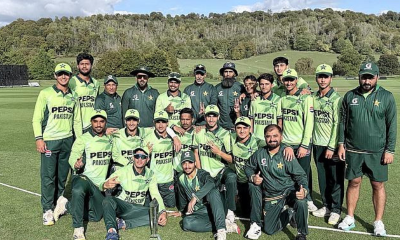 Ahmed Hussain stars as Pakistan U19 crush England by 200 runs to seal series