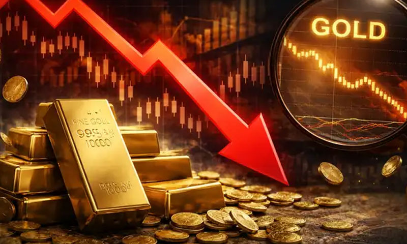 Pakistan: Gold falls, rupee strengthens, stocks slide