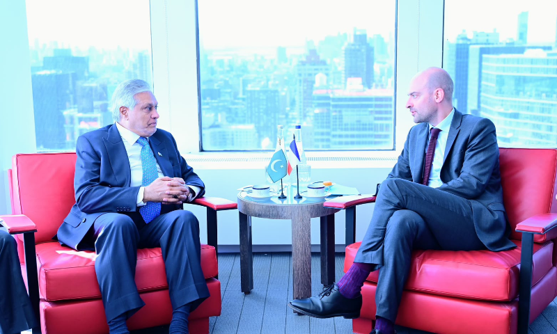Ishaq Dar, French FM discuss bilateral ties, stress diplomacy to address regional issues