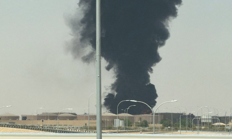 Smoke seen near Riyadh airport after Saudi Arabia issues all-clear
