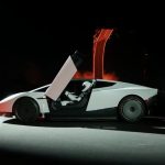 Tesla unveils 'flying car' with rocket thrusters