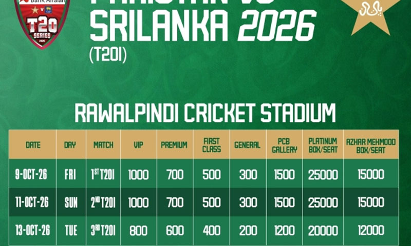 Rawalpindi police issue traffic plan for Pakistan-Sri Lanka T20, tri-series