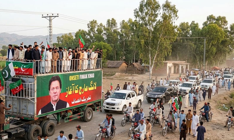 PTI alters long march route after Kohat sojourn