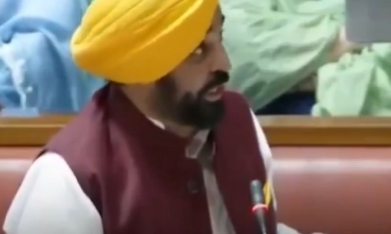 Speaking in the Punjab Vidhan Sabha on Friday, Mann said the conference organisers had invited him to Lahore and offered to host him. — SCREENGRAB