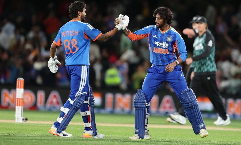 Tilak Varma's fifty against New zealand