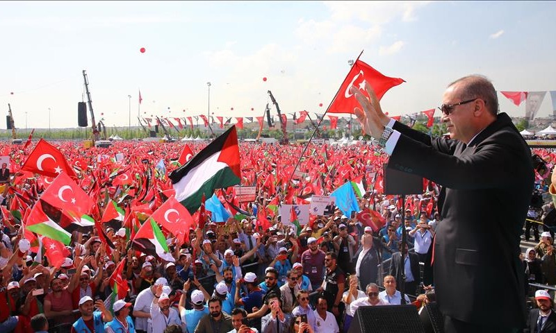 استنبول: اسرائیلی مظالم کے خلاف لاکھوں افراد کی ریلی، ترک صدر کا خطاب