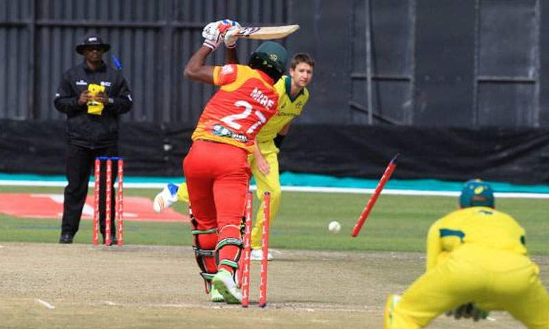 ٹرائی ٹی ٹوینٹی : آسٹریلیا کے ہاتھوں زمبابوے کو شکست