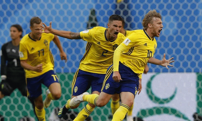 غلطی سے کیے گول پر سوئٹزرلینڈ باہر، سویڈن کوارٹرفائنل میں | urduhumnews.wpengine.com