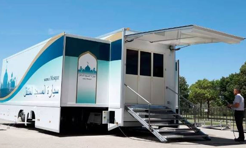 جاپان: موبائل مسجد کا ماڈل عوام کے سامنے پیش|urdurevamp.wpenginepowered.com