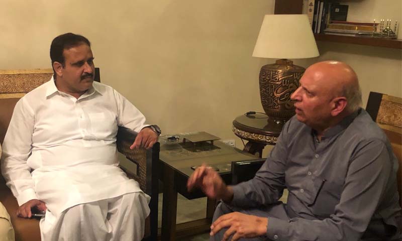 نامزد گورنر پنجاب چوہدری سرور کی عثمان بزدار سے ملاقات