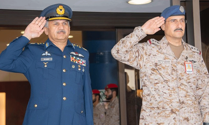 پاک فضائیہ کے سربراہ کی اپنے سعودی ہم منصب سے ملاقات