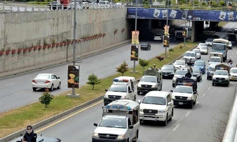 چیف جسٹس کے اسکواڈ کی گاڑی کو حادثہ، سات اہلکار زخمی