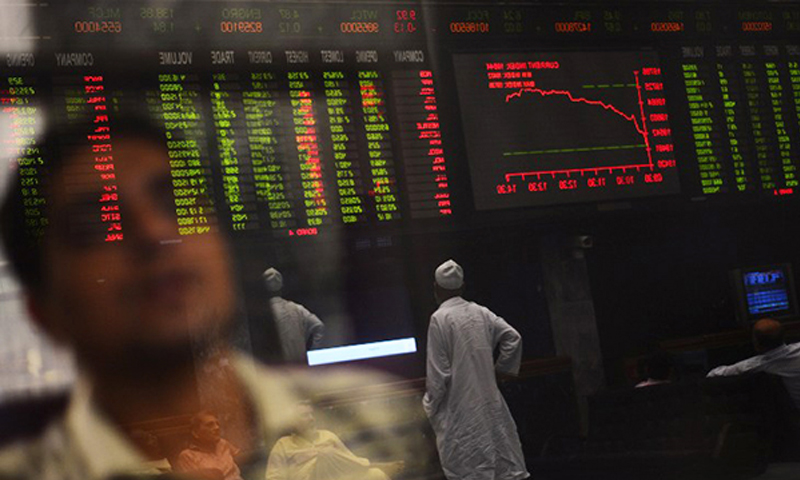 اسٹاک مارکیٹ میں تیزی کے بعد مندی کا رحجان