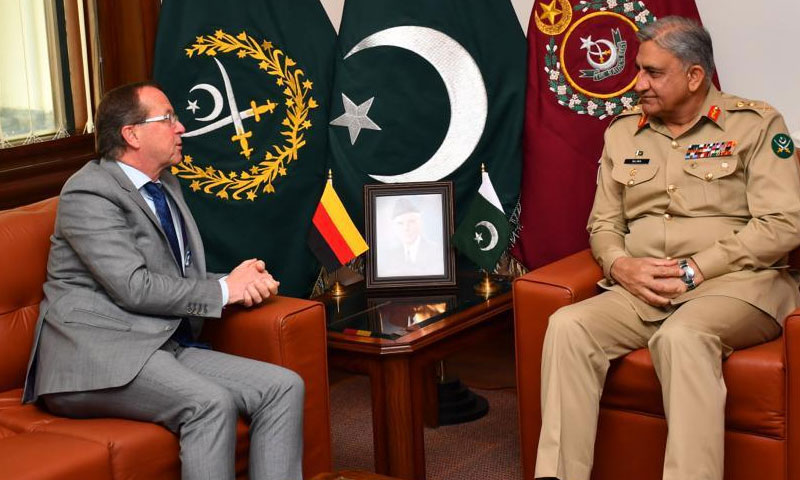 جنرل قمر جاوید باجوہ کی جرمن سفیر سے ملاقات