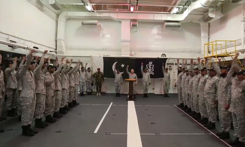 سربراہ پاک بحریہ کا اگلے مورچوں کا دورہ