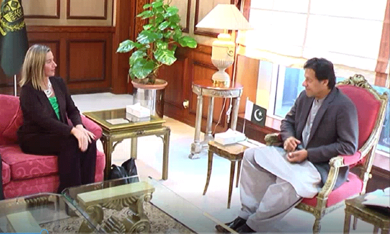 وزیراعظم اور آرمی چیف سے یورپی یونین کی نمائندہ خارجہ امور کی ملاقات