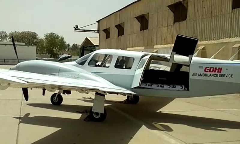 ایدھی ایئرایمنولینس سروس میں ایک اور جہاز کا اضافہ