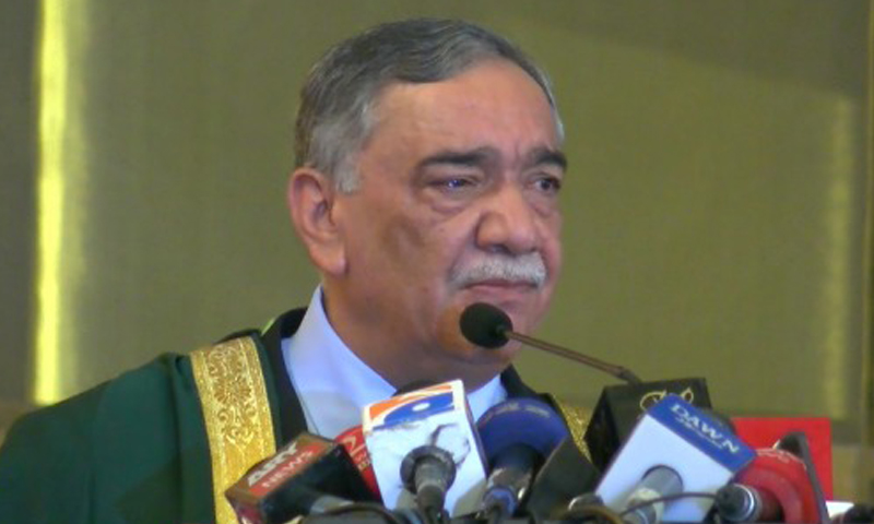 وکلا اپنا رویہ درست کریں تو کوئی انگلی نہیں اٹھاسکتا،چیف جسٹس پاکستان