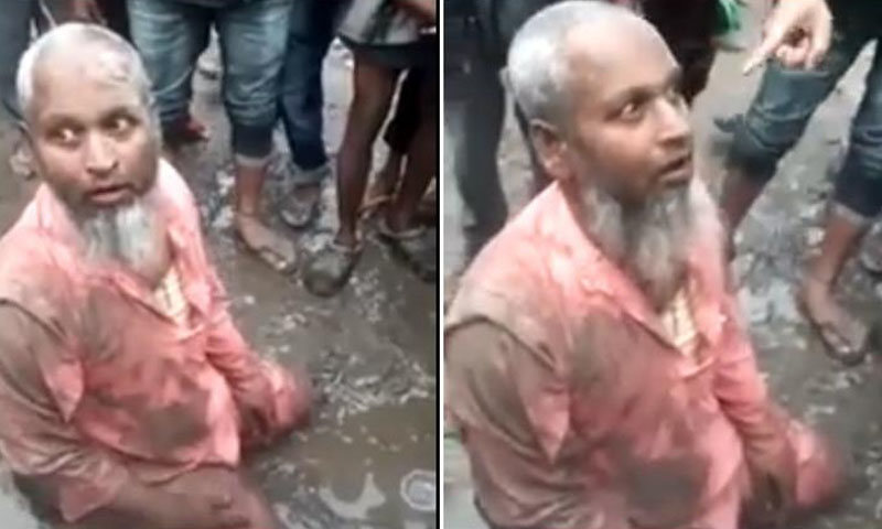 بھارت: مسلمان بزرگ پر تشدد، ہجوم نے خنزیر کھلا کر جان بخشی