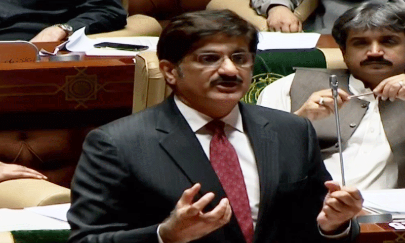 وزیراعلیٰ سندھ کا بیان، ایم کیو ایم اراکین کا ہنگامہ Murad Ali Shah