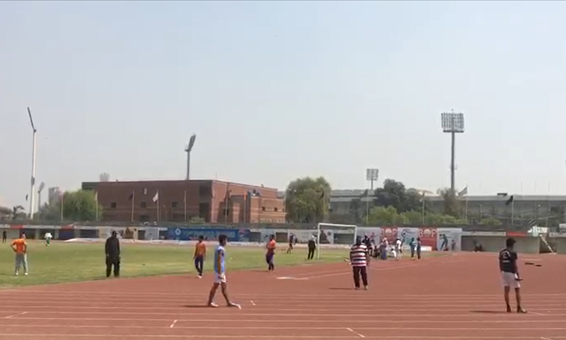 پنجاب گیمز2019:ایتھلیٹس ننگے پائوں ریس لگانے پر مجبور