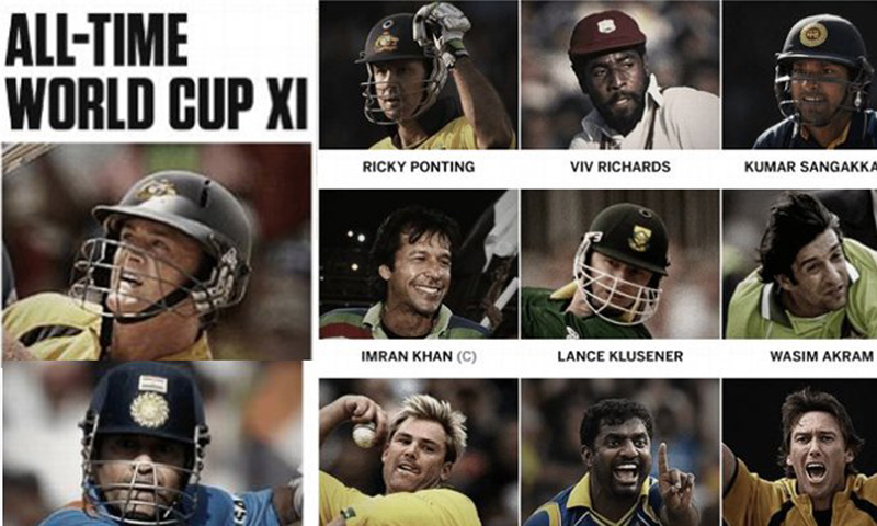آل ٹائمز ورلڈکپ ٹیم : وزیراعظم پاکستان عمران خان کپتان مقرر