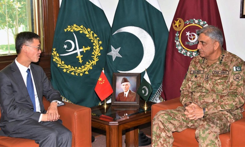 آرمی چیف سے چینی سفیر کی ملاقات