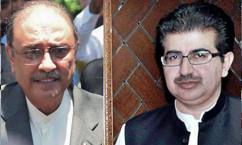 ممکنہ تحریک عدم اعتماد، چیئرمین سینیٹ کی زرداری سے اہم ملاقات