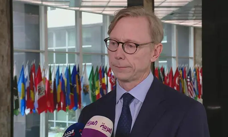 امریکہ اور ایران کے درمیان بیک چینل رابطہ نہیں ہے، برائن ہک کا دعویٰ