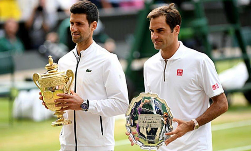 جوکووچ نے فیڈرر کو شکست دے کر ومبلڈن ٹائٹل جیت لیا