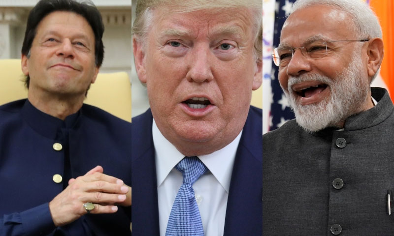 صدر ٹرمپ مسئلہ کشمیر پر ثالثی کیلئے میدان میں آگئے